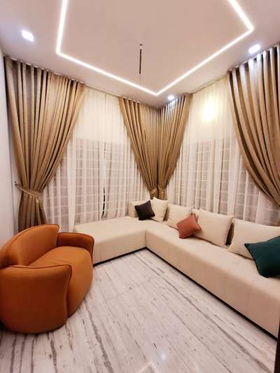 #LivingroomDesigns #curtains  #Sofas #FalseCeiling #profilelight