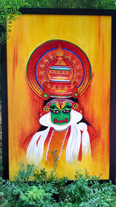 kathakali painting 
Dm for order 
#AcrylicPainting #HouseDesigns #attractivehousedesigns #HomeDecor #handpainted