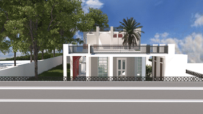 Side view of villa
 #villaconstrction  #villa  #villaproject  #architectureldesigns  #High_quality_Elevation  #ElevationDesign  #frontElevation  #elevationdesigns  #bestdesign  #3DPlans  #3dview  #Architect