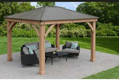 Our company offers a diverse and 
attractive collection of gazebo available in various colors and shapes.  
•Moreover, we also provide customization facility to the customers to suit their specific needs and demands. 
•The company is also providing 
installation services to the customers with expertise.

 #gazebo #hotelier #LandscapeGarden