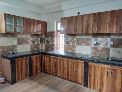 #ModularKitchen #and #WoodenAlmira