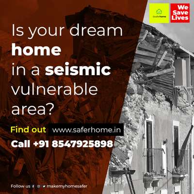 Help your client to build a safer home and earn more !👍
Are you a civil engineer? or architect? or builder? or any other construction business owner?
Have you ever imagined providing futuristic and life-saving services to your clients?
Get a  futuristic disaster vulnerability audit report powered by REDIAI Artificial Intelligence for your client's land and start designing & build their dream home disaster resistible.


Call 9019969059, 7306087704
#saferhome #safer  #ReactDMS  #AI  #home #house #disaster  #disasterprep