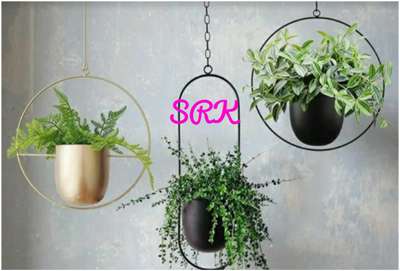 *PRODUCT CODE H002*

*GEOMETRICAL HANGING PLANTERS*

*Set of 3*

🍒🌹 *Outer Dia*: 4 inch
🍒🌹 *Pot Size* : 4 inch
🍒🌹 *Material*: Iron
                        (Electoplated)
🍒🌹 *Price*: 999/-
               (Including Shipping)

*CHAIN INCLUDED....EXACT SIZE CANNOT B GIVEN*

*Comes With Proper Bubble Wrap and Box Packing* saiho