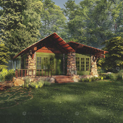 Forest cottage proposal at Devikulam
.
.
.
 #forestcabin  #foresthouse  #resort  #forestgarden  #forestgreen  #materials  #Residencedesign  #tourist  #KeralaStyleHouse  #TraditionalHouse  #rent  #rental  #rentalhomes  #green  #adventure  #HomeAutomation  #ElevationHome  #HouseDesigns  #3DPlans  #home3ddesigns