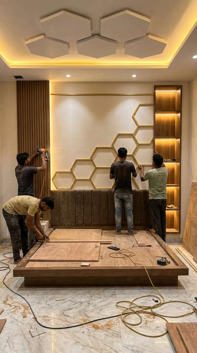 Luxury Wardrobe Design with Study Table | Modern Bedroom Interior Measurements (CM) | Space Saving Design

Description:
Looking for a smart and luxury bedroom wardrobe design with study setup? ✨

This redesigned premium bedroom concept features:
✔ Large wardrobe with practical storage
✔ Attached study table setup
✔ Open display shelves with warm LED lights
✔ Premium wood + cream finish
✔ False ceiling lighting
✔ Clean measurement layout in CM for easy execution

📏 Cutting List (Approx. in CM):
• Total Room Height: 305 CM
• Ceiling Drop: 15 CM
• Wardrobe Height: 210 CM
• Loft Height: 60 CM
• Wardrobe Width: 180 CM
• Study Table Width: 120 CM
• Side Shelf Depth: 45 CM