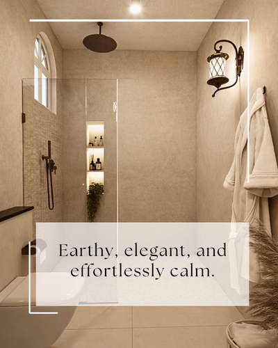 Natural textures, warm tones, and peaceful living.
.
.
#toiletinterior #moderntoiletdesign #BathroomDesigns #wetareadesign #partitiondesign #texture #Shornur #kulappully #pattambi
