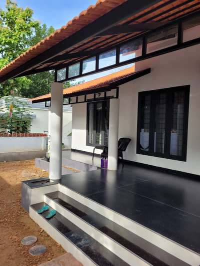 #contemporary_home
#Mangalore_tiles
#Lapothra_tiles
#sitout