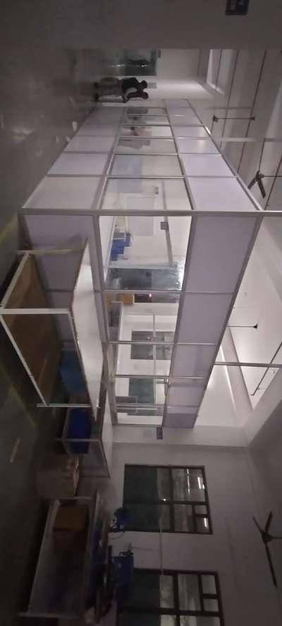 Aluminium office partition  #FrontDoor  #partiction  #glassworks  #OfficeRoom