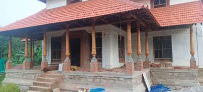#TraditionalHouse   making   and renewal and also available pillers.... carving works