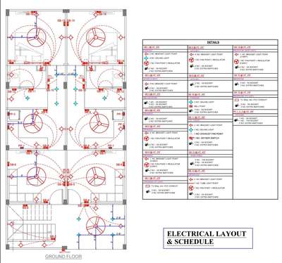 *Electrical layout *
We provide electrical drawing that shows information about power, lighting, and communication for our projects.
