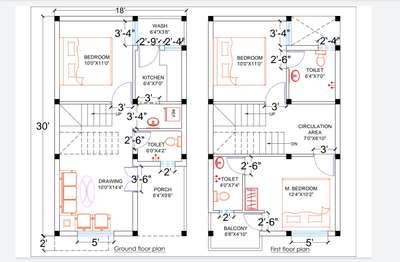 #FloorPlans #3BHK #architectureplan #architecturedesigns #DuplexHouse