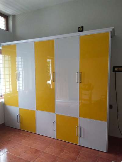 aluminium with pvc sheet 
wardrobe and study table