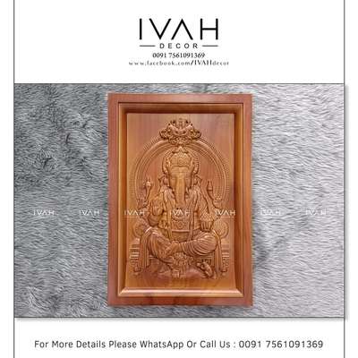 Lord Ganesha Wood Carving : IVAH Decor
.
.
.
.
For more details please WhatsApp or call us 0091 7561091369
.
.
.
.
#IVAH  #ivahdecor #walldecor #woodenart #woodcraft #interioideas #architecture #giftideas #gift #god #ganapathi #ganapathy #ganesha #lordganesha #lordkrishna #lordrama #lordshiva #lordayyappa #homedecor #homedecor #homedesign #happyclient #ganeshotsav  #indiantemple #lordvishnu #rammandir #shiva #ganapati_bappa_morya #jesuswoodcarving