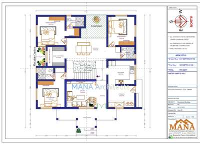 Residential Project Area 1700 Sqft  #ProposedResidentialProject  #HouseConstruction  #architecturedesigns  #InteriorDesigner  #exterior_Work  #FloorPlans  #drawingroom  #modernplan  #Alappuzha