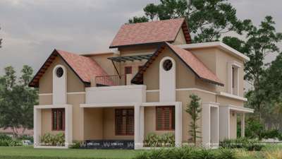 3D Exterior Design | Kasaragod  #3DPlans  #exteriordesigns  #ElevationHome  #HouseDesigns