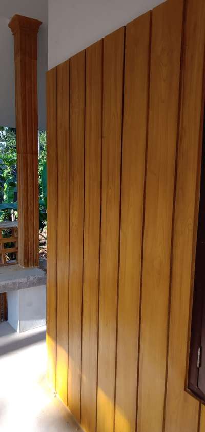 cement paneling wood finish.... (Poolanthara site)