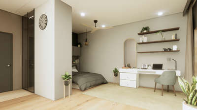 Studio apartment 3d visualization
 #InteriorDesigner