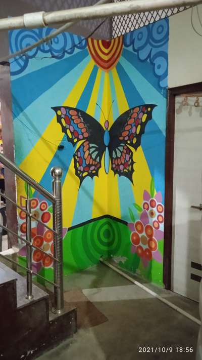 Sun ringing .wall painting .