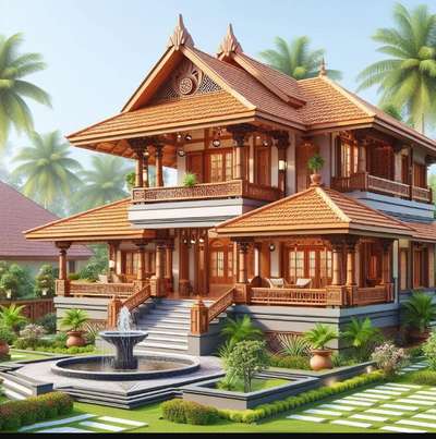 #KeralaStyleHouse #premiumquality #ElevationHome #3D_ELEVATION