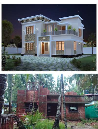 പണി നടന്നുകൊണ്ടിരിക്കുന്നു.4 bedroom. house.