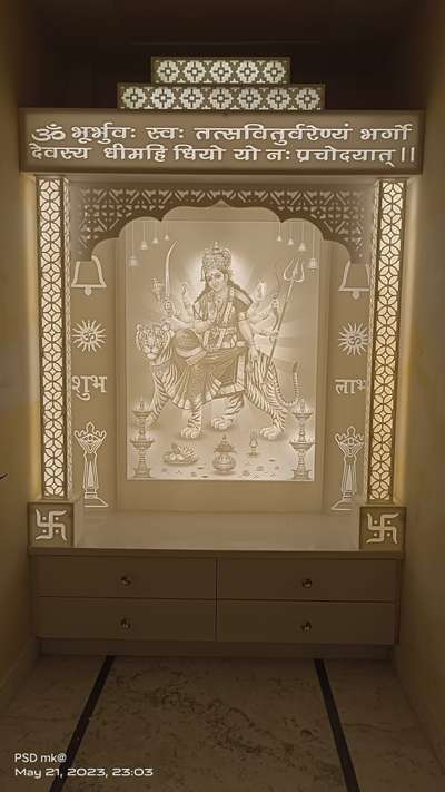 corian temple for home #temple  #templedoor  #InteriorDesigner