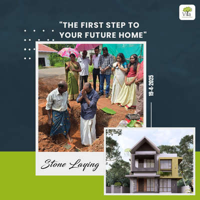 Every milestone begins with a single step, and today, we mark the beginning of a beautiful journey with the stone-laying ceremony at our newest site! 

#TurnkeyConstruction #DreamHome #HomeBuilders #ConstructionJourney #SiteWork #KeralaHomes #TropicalDesign #ModernHomes #HomeConstruction #LuxuryLiving #BuildingDreams #HomeDesign #KeralaStyle #ArchitectureLovers #CustomHomes #StoneLayingCeremony #QualityConstruction #ViyaProjects #BuildingTheFuture #DreamsIntoReality
#kochi #kottayam #thrissur #viya #viyabuilders #viyaconstructions