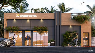 Upcoming design for Sakthi hotel Karuvatta .

#exterior_ #design #kerala #elevation