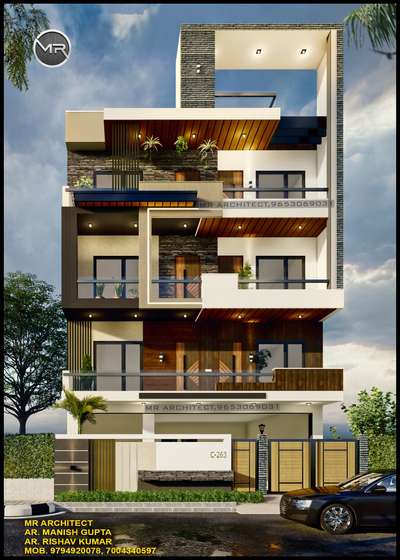 #frontElevation  #3D_ELEVATION  #modernhome  #ContemporaryHouse  #HouseDesigns  #houseelivtion