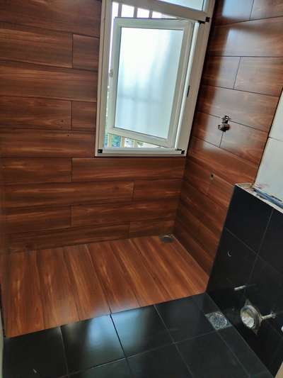 wall tiles fitting in wooden