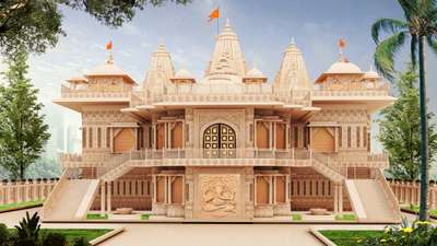 #jai#shree#ram#ram#mandir#alwar#exterior#design#jodhpur#stone#3D#design#