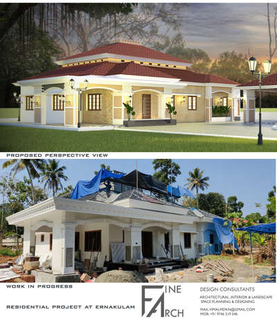 9746219546 #veedu  #HouseDesigns   #Contractor  #Ernakulam  #Architect  #InteriorDesigner  #HouseRenovation  villa works in ernakulam