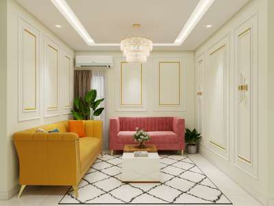 Trending Kerala 
Living room design. #LivingroomDesigns  #wallmolding
