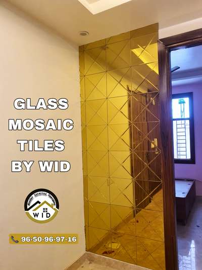 Elevate your interiors with the bold brilliance of Gold-Toned Glass Mosaic Tiles by #WonderInteriorDesigner! Whether it's an entrance wall or a feature highlight, this luxurious reflective finish adds glamour, depth, and style to any space. Perfect for modern homes, hotel lobbies, or showrooms.
📞 For customized wall tile solutions and complete interior work, call us today 
#WID #GlassMosaicTiles #InteriorDesignDelhi #LuxuryInteriors #HomeDecorIdeas #DwarkaInteriorDesigner #DelhiNCRInteriors #GoldenMirrorWall
