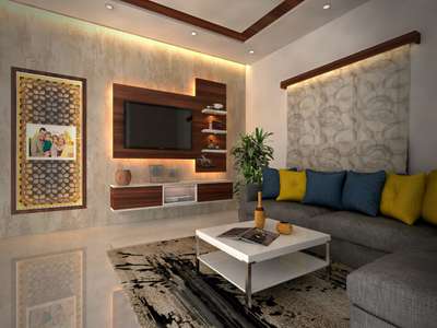 # # # # # #LivingroomTexturePainting an tv unnit
www.qbicbuilders.in