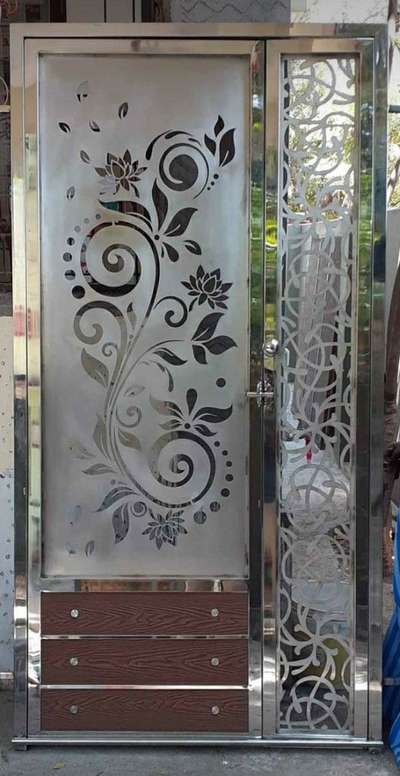 SS jali gate for laser cutting design