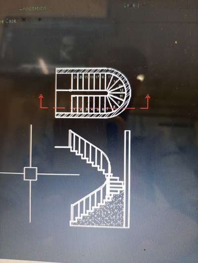 Stair Case 
● TOP VIEW
● SECTION VIEW #Architect #CivilEngineer #Contractor #jaipurcity