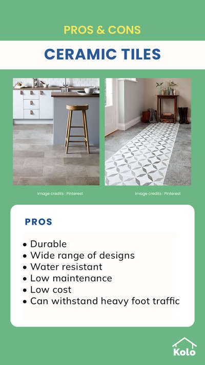 Ceramic tiles are the rage for flooring options because of their versatility.

Tap ➡️ to view both pros and cons about Ceramic tile flooring before going for it.

Learn tips, tricks and details on Home construction with Kolo Education

If our content has helped you, do tell us how in the comments 

Follow us on @koloeducation to learn more!!!

#education #architecture #construction  #building #interiors #design #home #interior #expert #flooring #koloeducation #proscons #ceramictile #tile