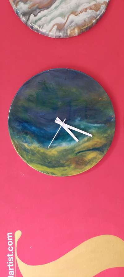 resin clocks ready by hang