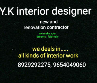 Y.K interior designer new and renovation contractor  #yk  #ykintetior  #ykintetiorroom  #ykbuildingrenovation  #ykmastinterior  #yklove  #ykmodularkitchen  #yksteelwork  #ykdoors   #ModularKitchen  #WoodenKitchen  #ElevationHome