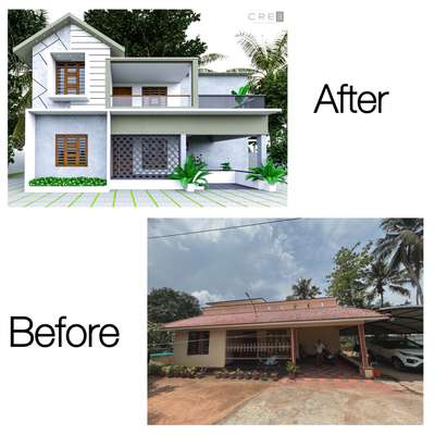 Ongoing project at Karunagapally 
Client :- Anil 
Total sqrft :- 2300sqrft
 #HouseRenovation  #Architect  #architecturedesigns  #FloorPlans  #KitchenIdeas  #modernhouses  #MAKEOVER  #Minimalistic  #minimalarchitecture