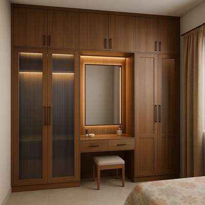 #WardrobeDesigns #4DoorWardrobe  #WardrobeIdeas  #Thiruvananthapuram