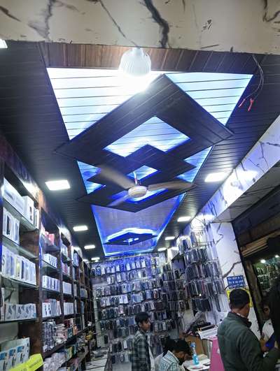 pvc panel ceiling for mobile shop