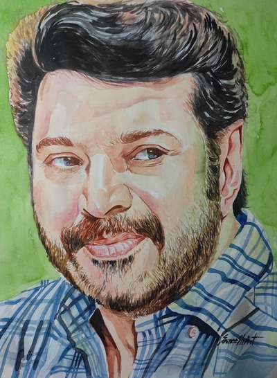 my water colouring. ഇതുപോലെ നിങ്ങളുടെ ചിത്രം വരയ്ക്കണോ 1500 രുപ മാത്രം 9562953223