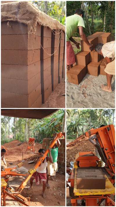CSEB (Compressed Stabilised Earth Block) production at site.

#mudblock #ecofriendly #natural #sustainable #costeffective
