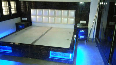 Bed with led light