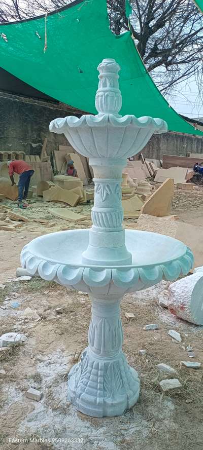 Makrana Kumari marble fountain
#outdoorfountain #marblefountain #stonefountain #garden