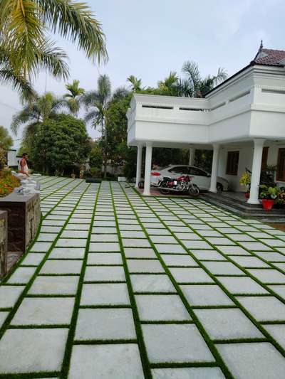 #BangaloreStone  #cobblestone  #PearlGrass  #pebbleswork  #LandscapeGarden