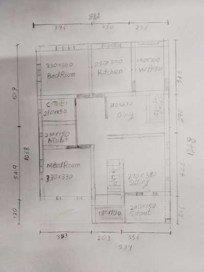 #my dream project
#FloorPlans 
#venniyur
#1050sqft