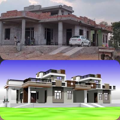 #morden house  #3d elevation  # 10 per feet elevation height  #