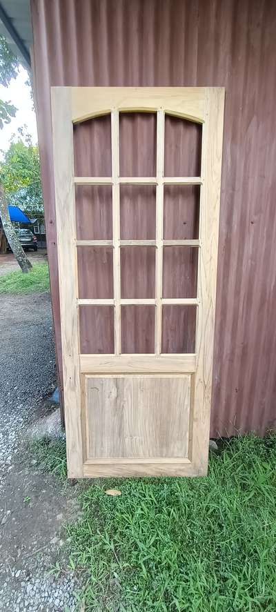 Teak wood Glass kitchen door